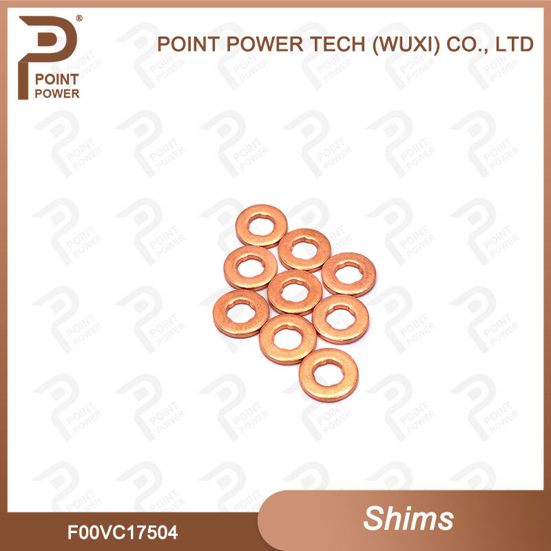 新しい F00VC17504 インジェクターノズル銅ワッシャー F00V C17 504 サイズ 7.5*15*2mm ディーゼルスプレーヤーガスケット シム用